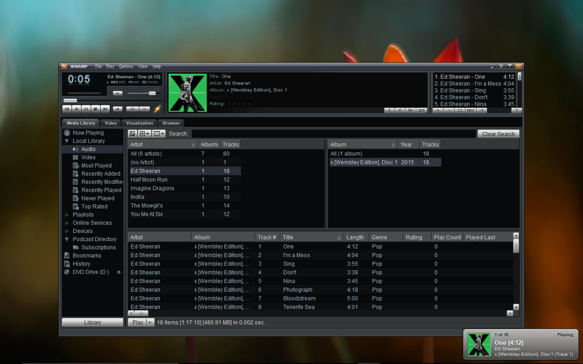 some of the audio files are not supported by winamp for mac